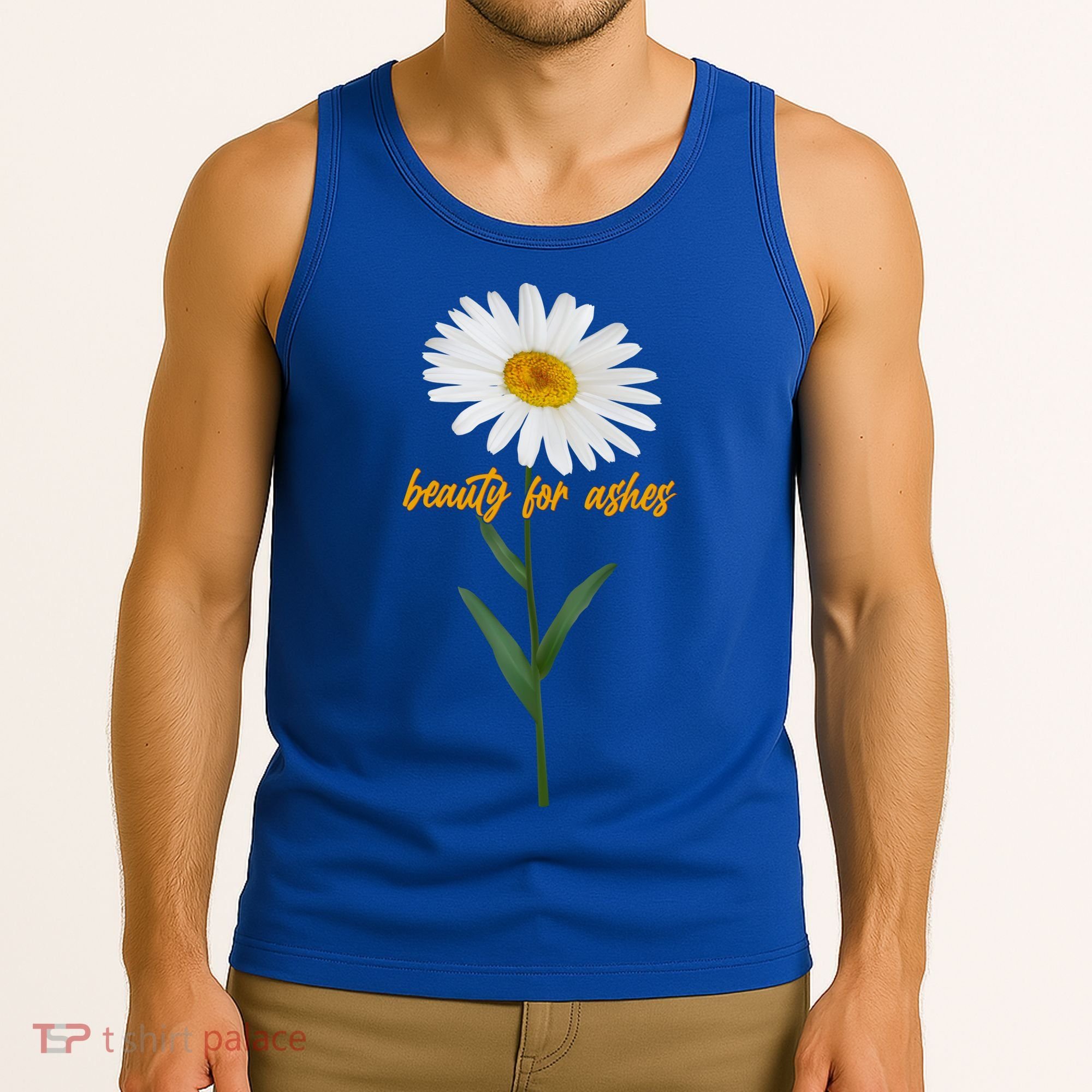Beauty To Ashes Daisy Flower Tank Top