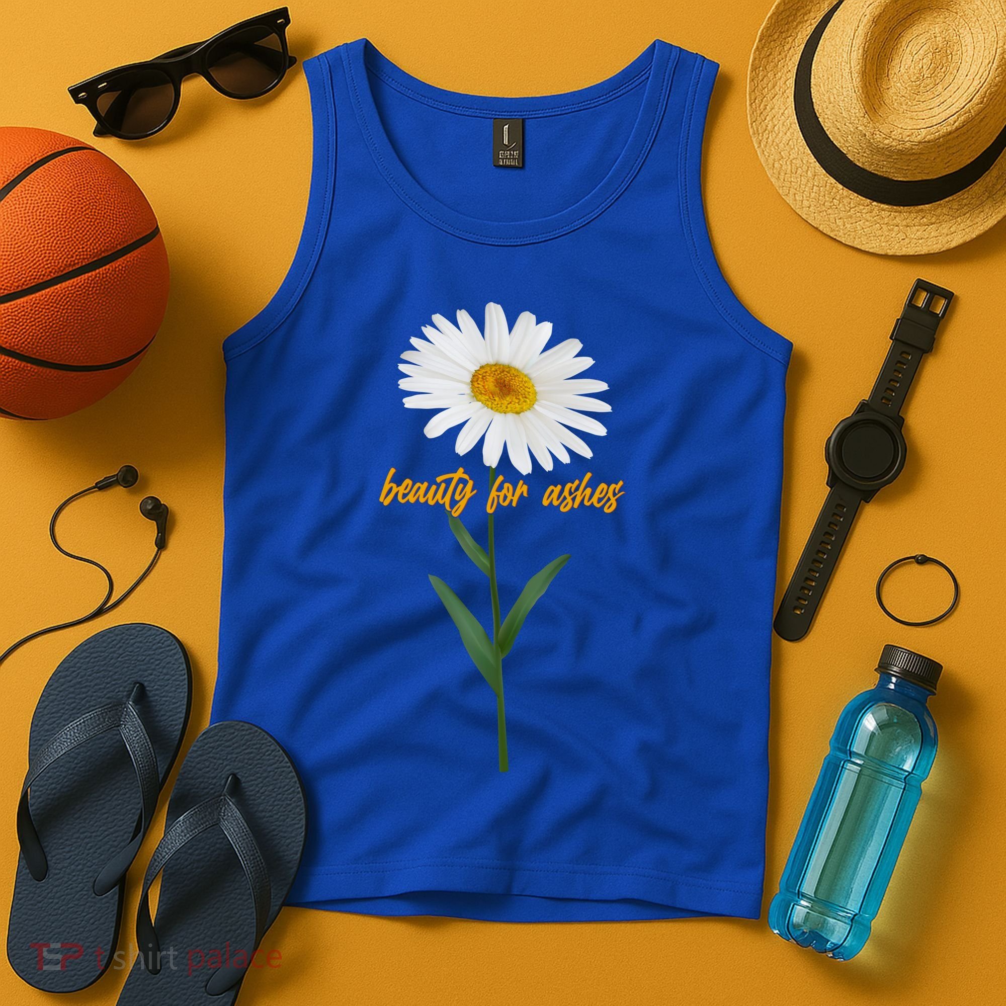 Beauty To Ashes Daisy Flower Tank Top
