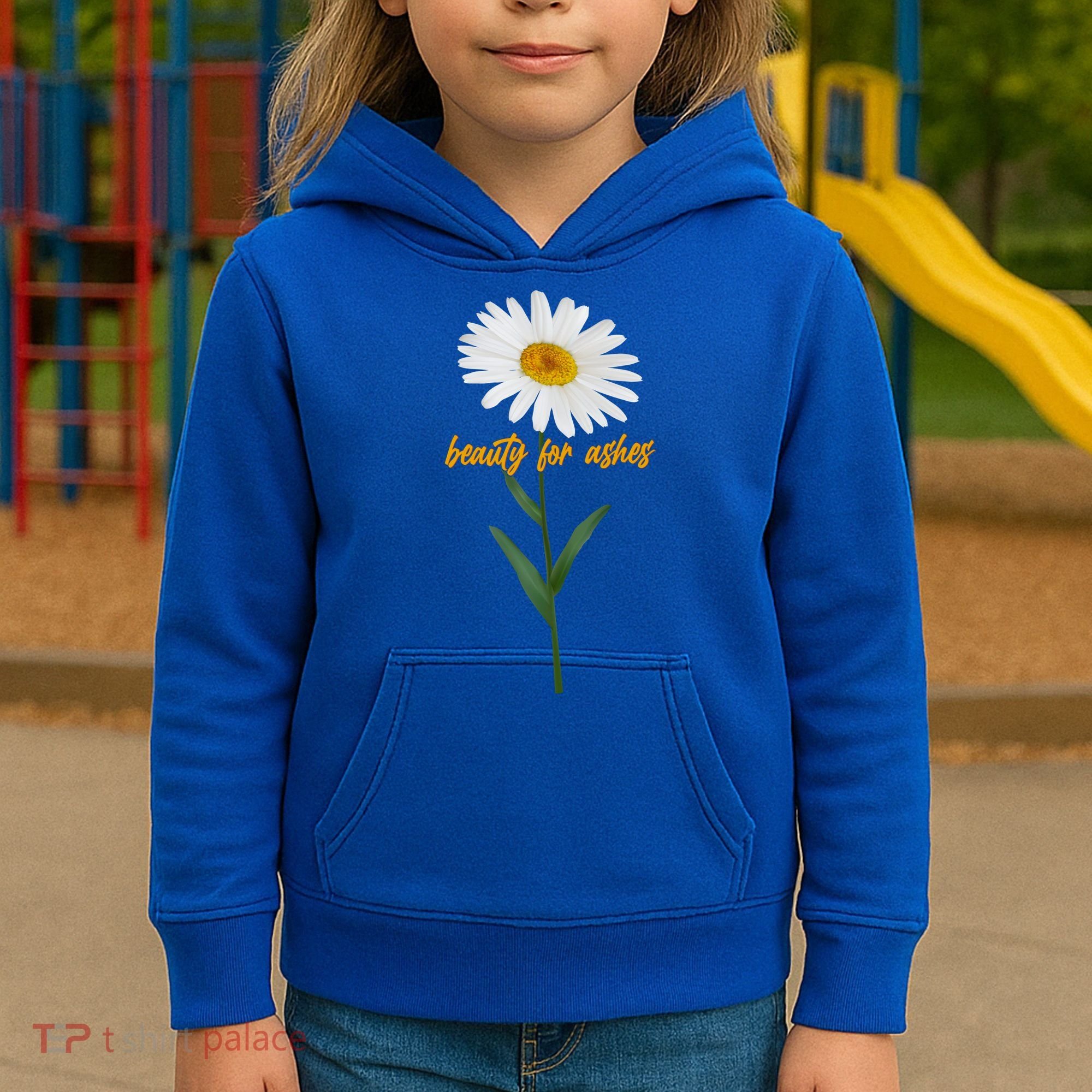 Beauty To Ashes Daisy Flower Kids Hoodie