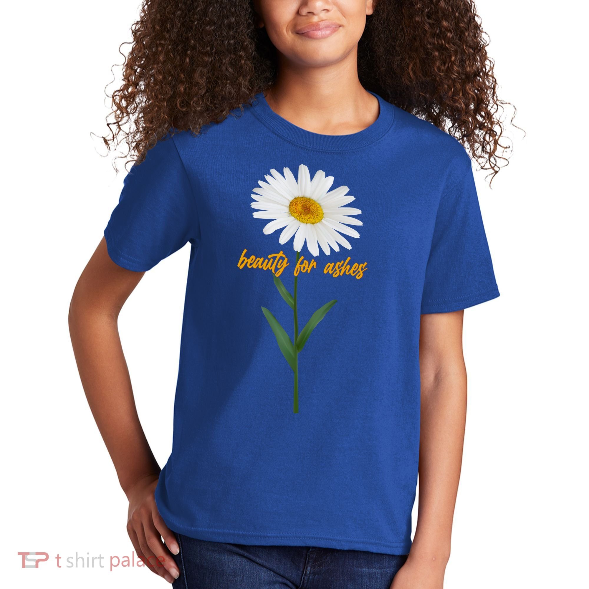Beauty To Ashes Daisy Flower Kids T-Shirt
