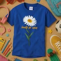 Beauty To Ashes Daisy Flower Kids T-Shirt thumb 3
