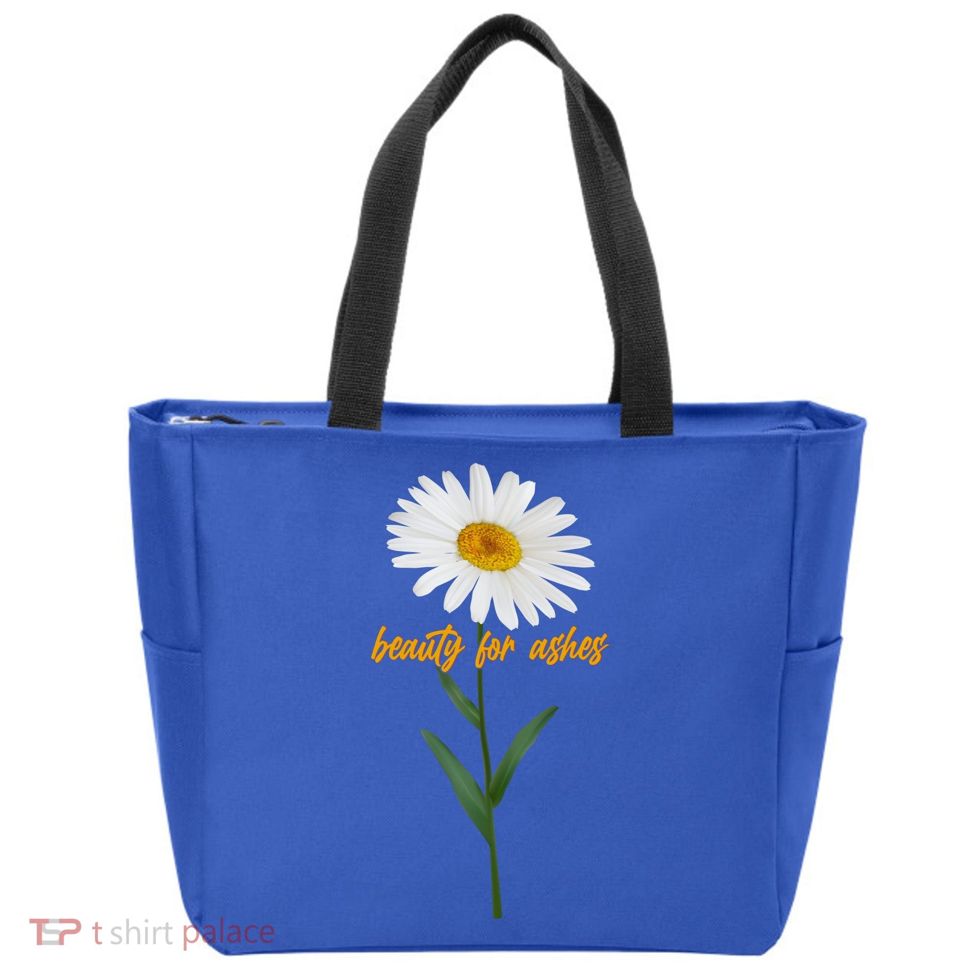 Beauty To Ashes Daisy Flower Tote Bag