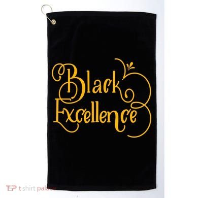 Black Excellence Golf Towel
