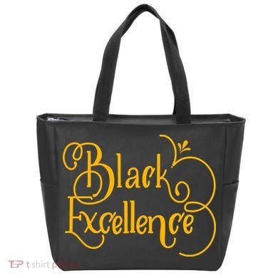 Black Excellence Tote Bag