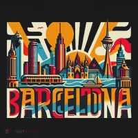 Barcelona Espana Barcelona Spain Bucket Hat thumb 4