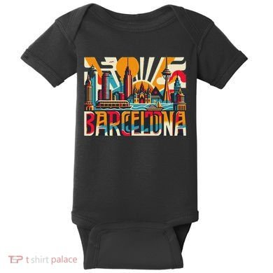 Barcelona Espana Barcelona Spain Baby Bodysuit