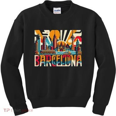 Barcelona Espana Barcelona Spain Kids Sweatshirt