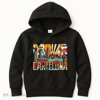 Barcelona Espana Barcelona Spain Kids Hoodie thumb 0