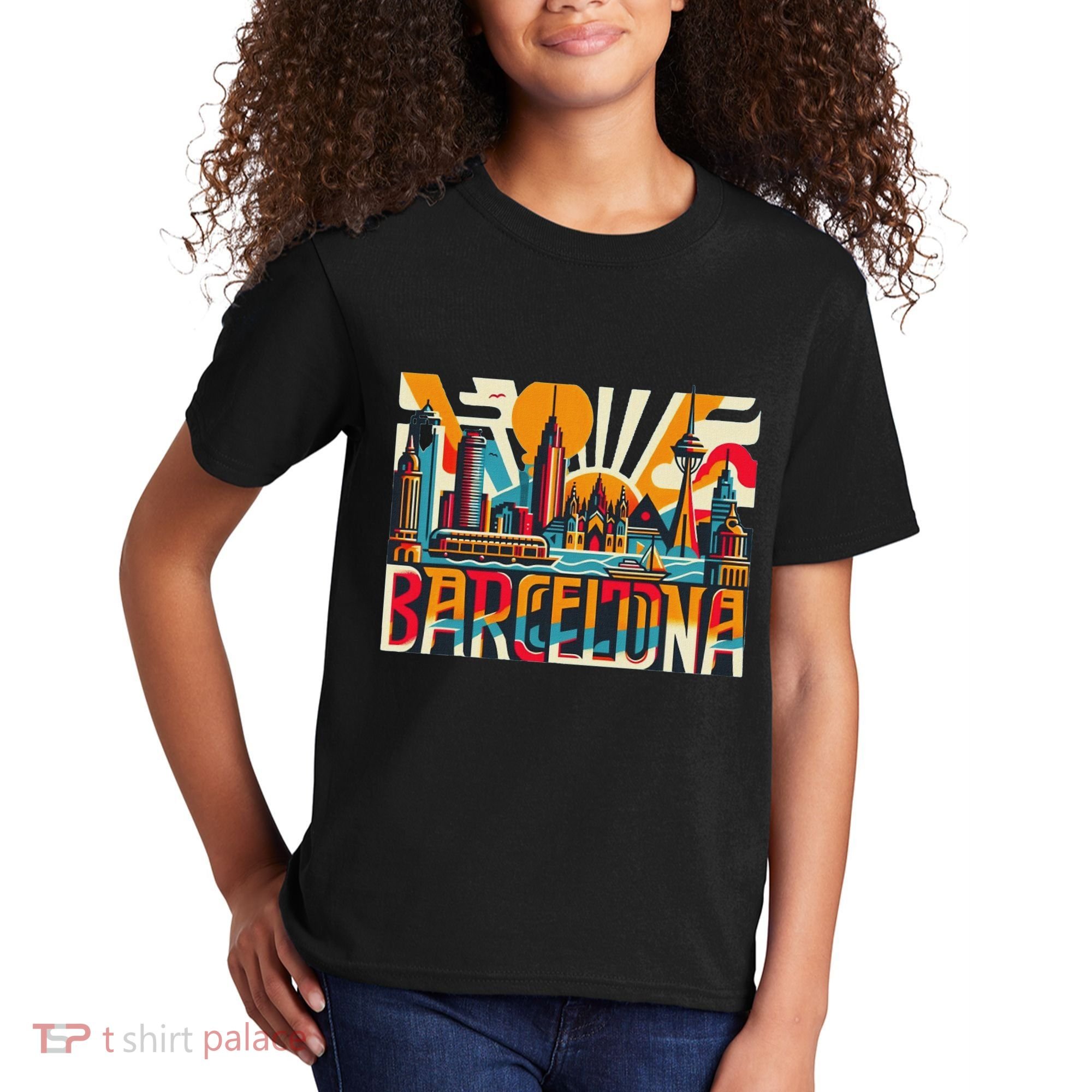 Barcelona Espana Barcelona Spain Kids T-Shirt