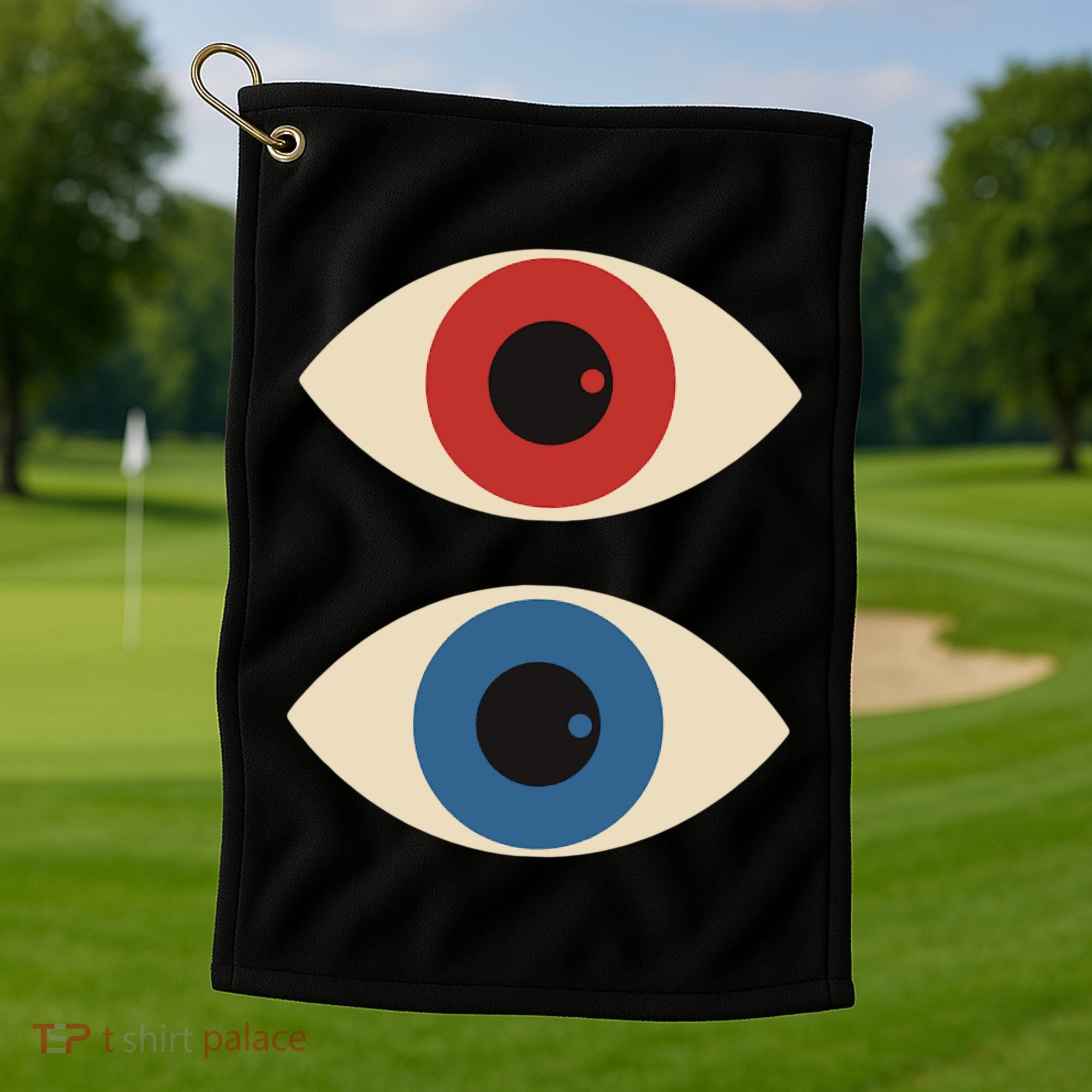 Bauhaus Eyes Golf Towel