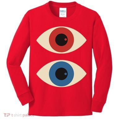 Bauhaus Eyes Kids Long Sleeve Shirt