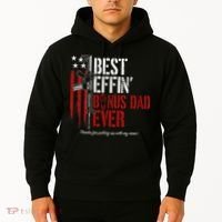 Best Effin’ Bonus Dad Ever Daddy Gun Rights American Flag Hoodie thumb 2