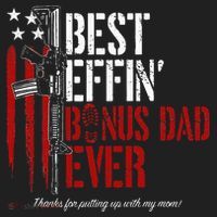 Best Effin’ Bonus Dad Ever Daddy Gun Rights American Flag Beanie thumb 2
