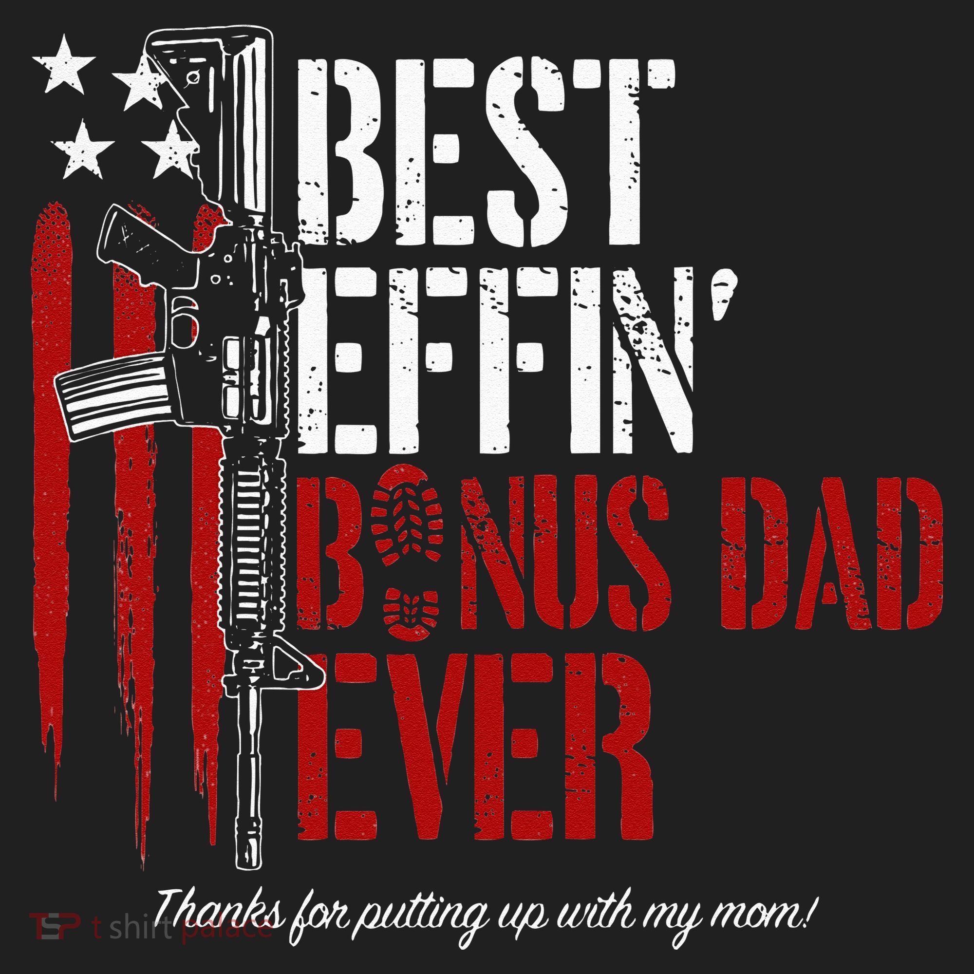 Best Effin’ Bonus Dad Ever Daddy Gun Rights American Flag Beanie
