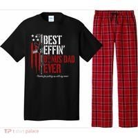 Best Effin’ Bonus Dad Ever Daddy Gun Rights American Flag Pajama Set thumb 0