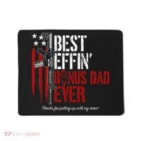 Best Effin’ Bonus Dad Ever Daddy Gun Rights American Flag Mousepad thumb 0