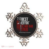 Best Effin’ Bonus Dad Ever Daddy Gun Rights American Flag Ornament thumb 0