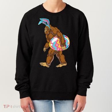 Bigfoot Easter Bunny Ears Egg Sasquatch Lover Gift Women's Sweatshirt