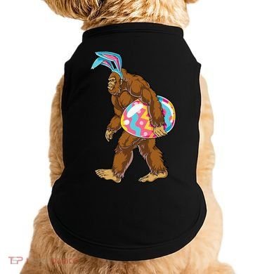 Bigfoot Easter Bunny Ears Egg Sasquatch Lover Gift Doggie Tank