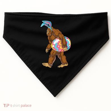 Bigfoot Easter Bunny Ears Egg Sasquatch Lover Gift USA-Made Doggie Bandana