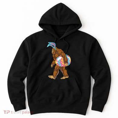 Bigfoot Easter Bunny Ears Egg Sasquatch Lover Gift Hoodie