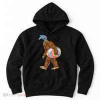 Bigfoot Easter Bunny Ears Egg Sasquatch Lover Gift Hoodie thumb 0