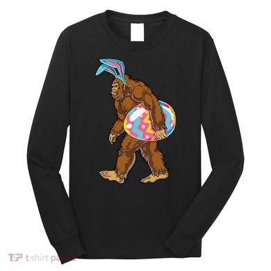 Bigfoot Easter Bunny Ears Egg Sasquatch Lover Gift Long Sleeve Shirt