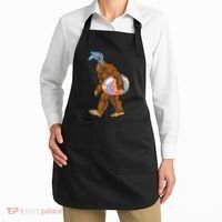 Bigfoot Easter Bunny Ears Egg Sasquatch Lover Gift Apron thumb 2