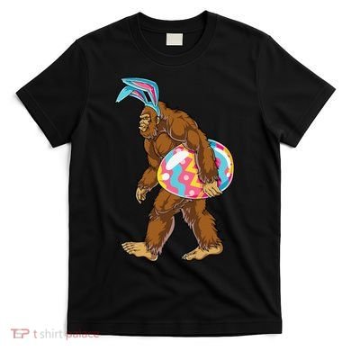 Bigfoot Easter Bunny Ears Egg Sasquatch Lover Gift T-Shirt