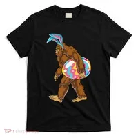 Bigfoot Easter Bunny Ears Egg Sasquatch Lover Gift T-Shirt thumb 0