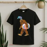 Bigfoot Easter Bunny Ears Egg Sasquatch Lover Gift T-Shirt thumb 2