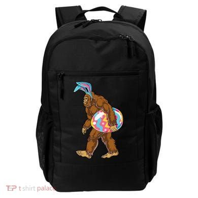 Bigfoot Easter Bunny Ears Egg Sasquatch Lover Gift Backpack
