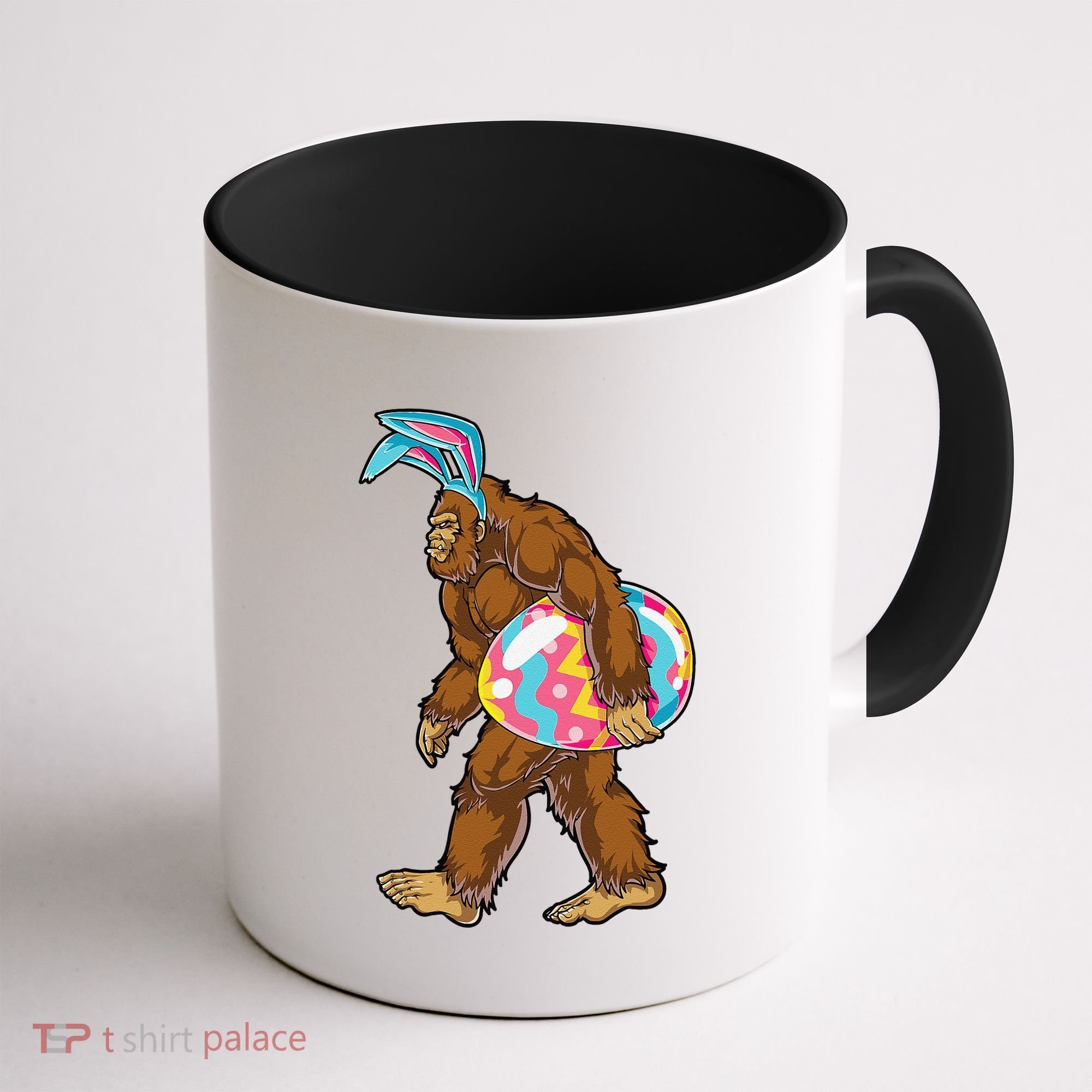 Bigfoot Easter Bunny Ears Egg Sasquatch Lover Gift Coffee Mug