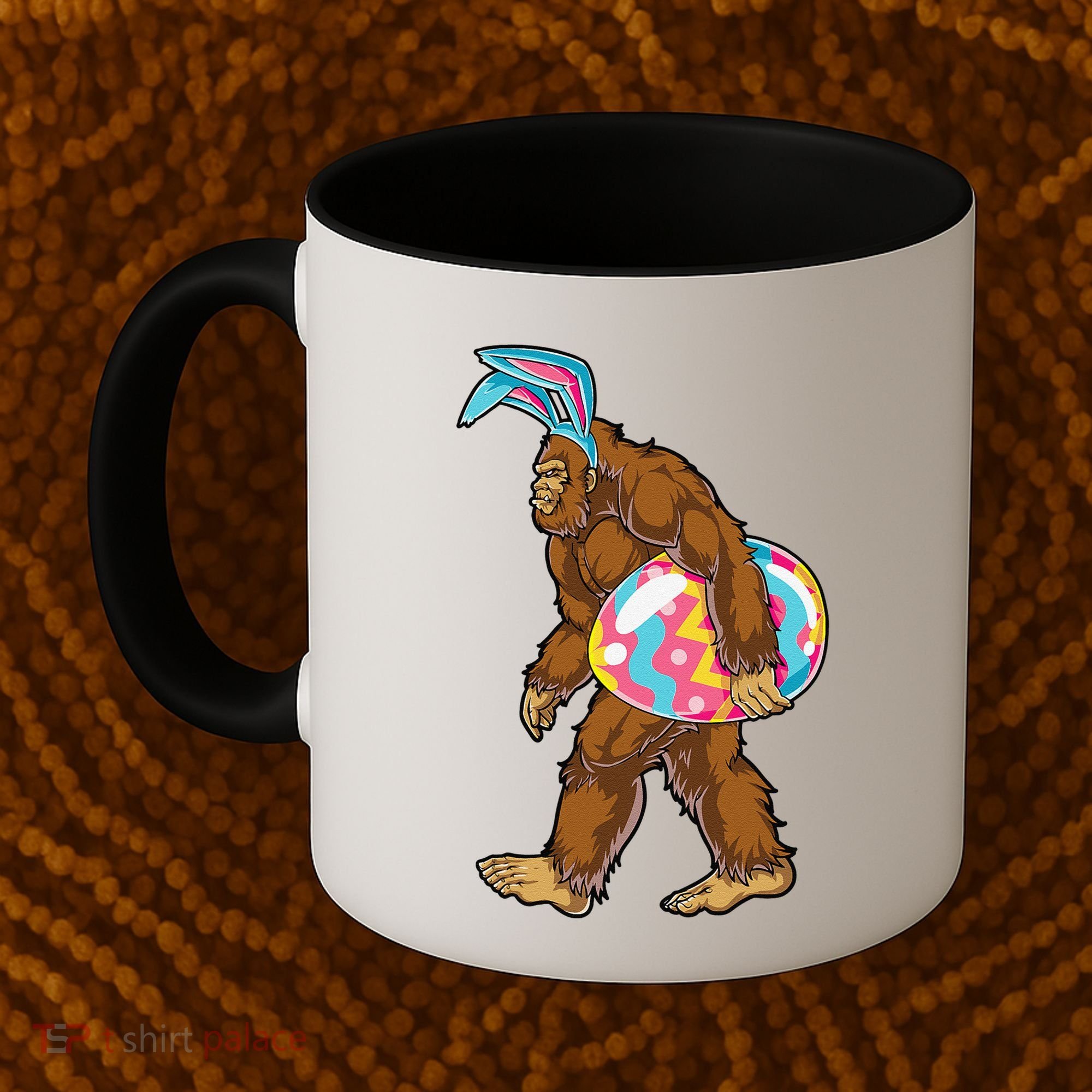 Bigfoot Easter Bunny Ears Egg Sasquatch Lover Gift Coffee Mug