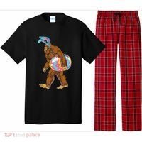 Bigfoot Easter Bunny Ears Egg Sasquatch Lover Gift Pajama Set thumb 0