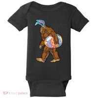 Bigfoot Easter Bunny Ears Egg Sasquatch Lover Gift Baby Bodysuit thumb 0