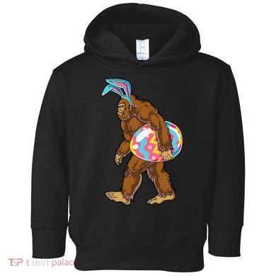 Bigfoot Easter Bunny Ears Egg Sasquatch Lover Gift Toddler Hoodie