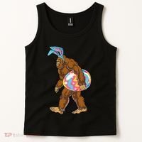 Bigfoot Easter Bunny Ears Egg Sasquatch Lover Gift Tank Top thumb 2