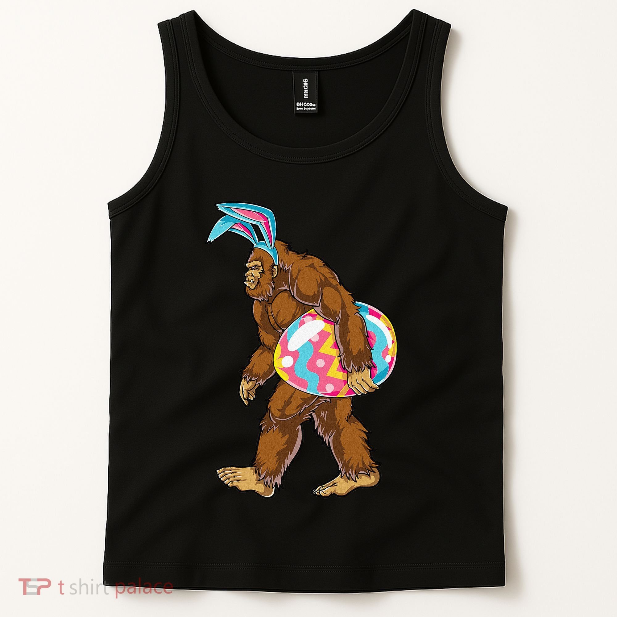Bigfoot Easter Bunny Ears Egg Sasquatch Lover Gift Tank Top