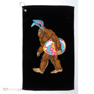 Bigfoot Easter Bunny Ears Egg Sasquatch Lover Gift Golf Towel