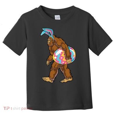 Bigfoot Easter Bunny Ears Egg Sasquatch Lover Gift Toddler T-Shirt