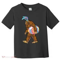 Bigfoot Easter Bunny Ears Egg Sasquatch Lover Gift Toddler T-Shirt thumb 0