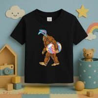 Bigfoot Easter Bunny Ears Egg Sasquatch Lover Gift Toddler T-Shirt thumb 3
