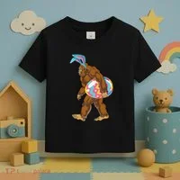 Bigfoot Easter Bunny Ears Egg Sasquatch Lover Gift Toddler T-Shirt thumb 3