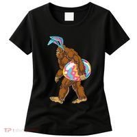 Bigfoot Easter Bunny Ears Egg Sasquatch Lover Gift Women's T-Shirt thumb 0