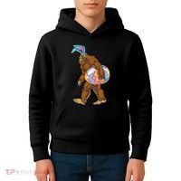 Bigfoot Easter Bunny Ears Egg Sasquatch Lover Gift Kids Hoodie thumb 4