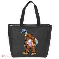 Bigfoot Easter Bunny Ears Egg Sasquatch Lover Gift Tote Bag thumb 0