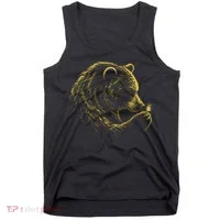 Bear Embracing Butterfly Nature Wildlife Tank Top thumb 0