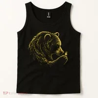 Bear Embracing Butterfly Nature Wildlife Tank Top thumb 2