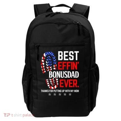 Best Effin Bonus Dad Ever Step Dad Fathers Day Gift Backpack